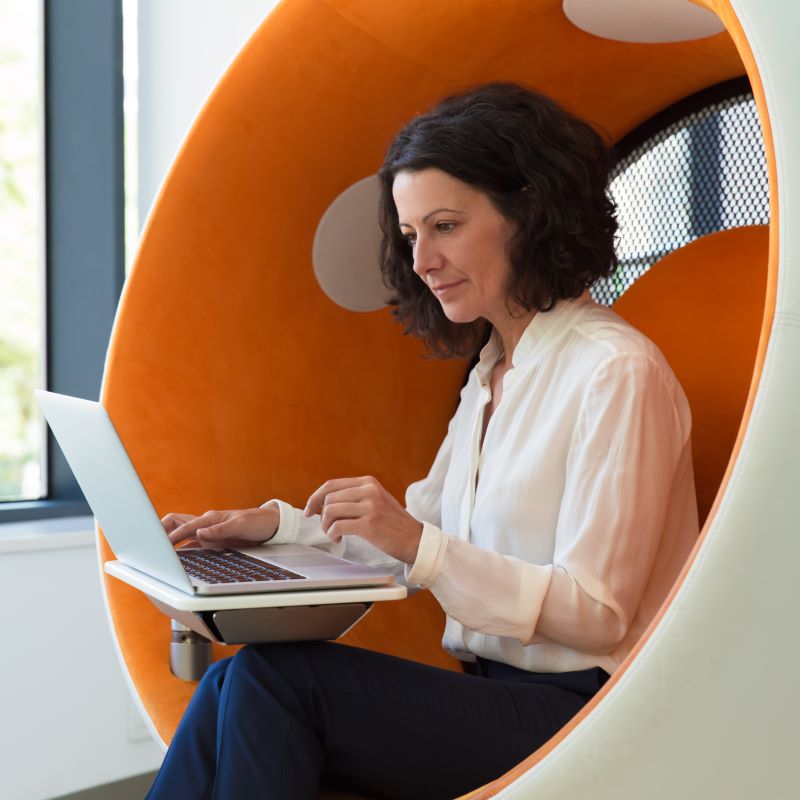 An IT business owner reviews her funding options