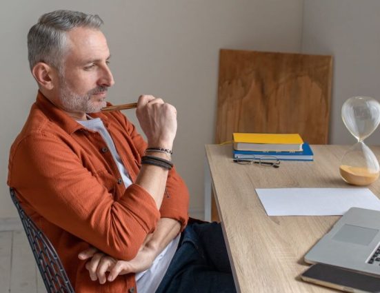 A businessman considers his funding options