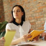 A business owner discusses financial options